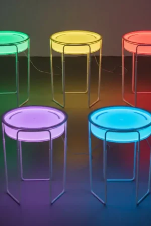 Amaya - LED Play Tray met licht en verstelbaar onderstel Gratis Retour