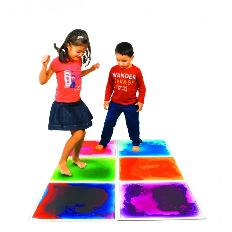 Amaya - 6 Grote Sensorische Liquid Vloertegels (50x50cm) Op = Op