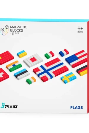 Nieuw Pixio - Story serie Flags - 111 magneetblokjes