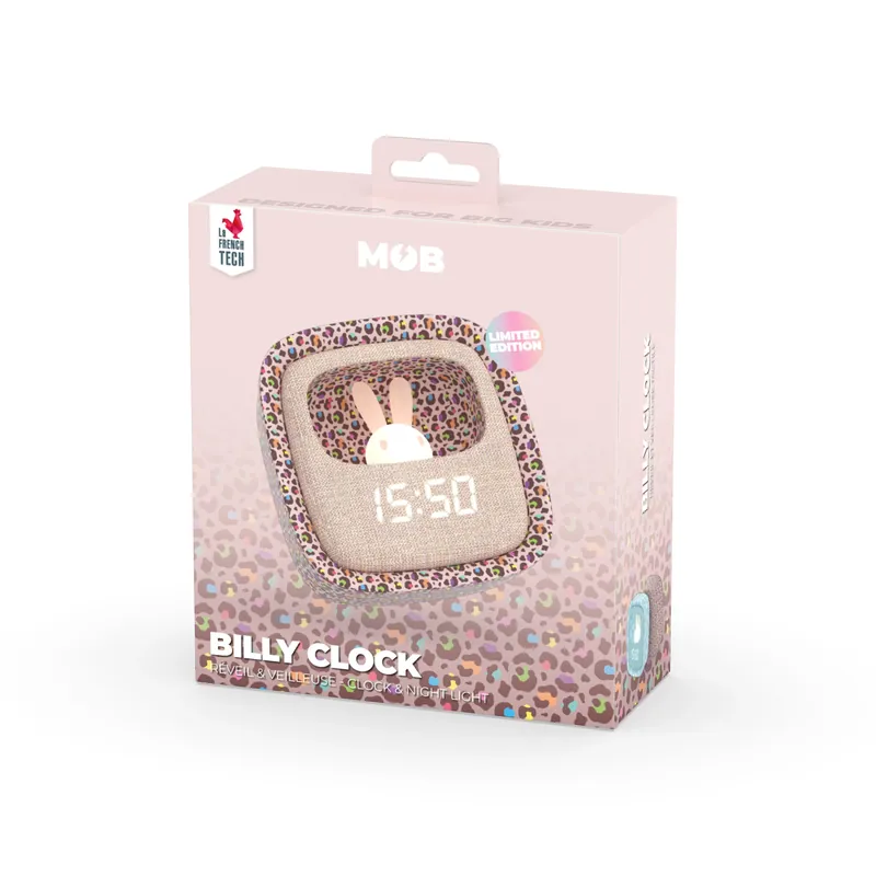 MOB - Billy wekker & nachtlampje - Rainbow Leopard Alleen Vandaag