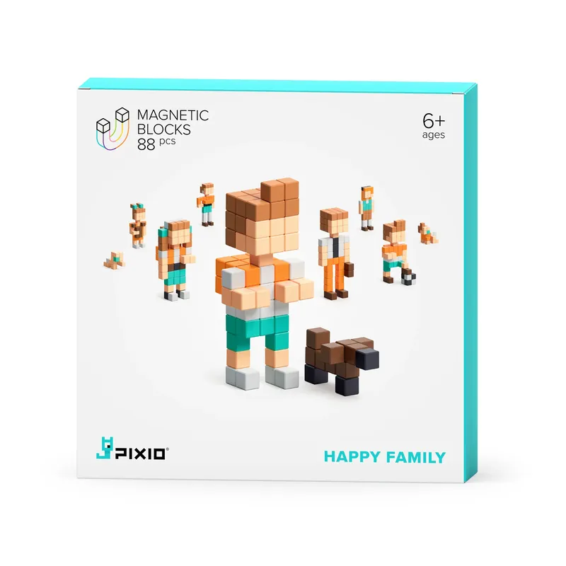 Pixio - Story Happy Family - 88 magneetblokjes Direct Beschikbaar
