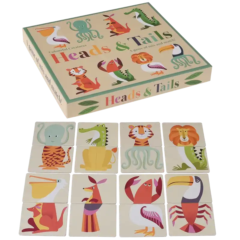 Beste Prijs Rex London - Kop en Staart Spel Kleurrijke Dieren