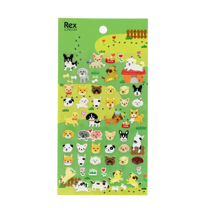 Seizoensaanbieding Rex London - 3D Stickers Honden