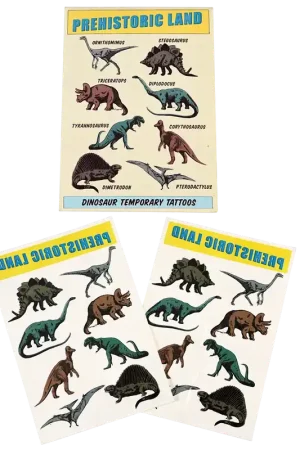 Betaalbaar Rex London - Plaktattoos Prehistorisch Land