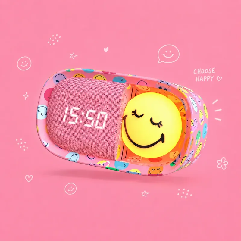Favoriet MOB x SmileyWorld - Dreamy wekker - Roze
