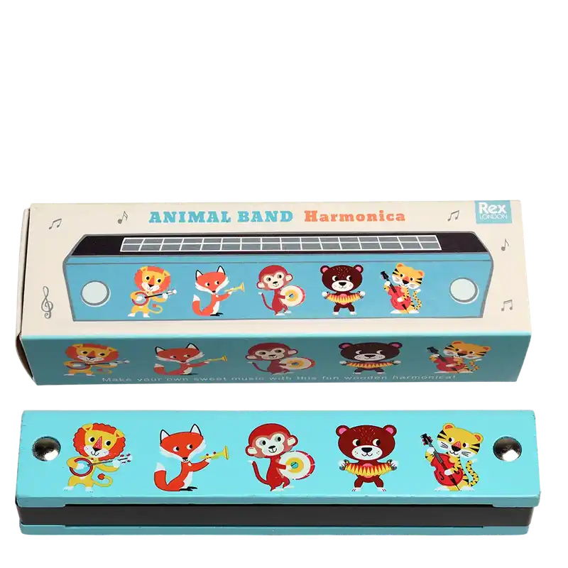 Rex London - Houten Mondharmonica Dierenband Snelle Levering