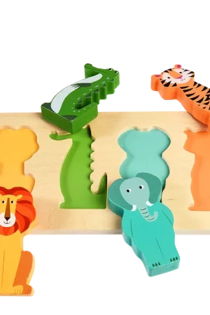 Beperkt Aanbod Rex London - Houten Puzzel Kleurrijke Diertjes