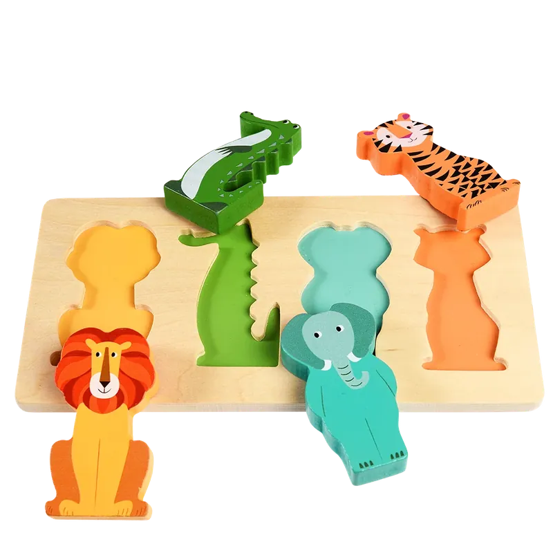 Beperkt Aanbod Rex London - Houten Puzzel Kleurrijke Diertjes