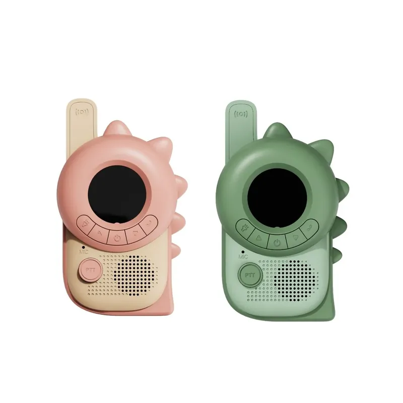 The Zoofamily Zoo Walkie Talkie Dino roze x Dino groen Laatste Kans