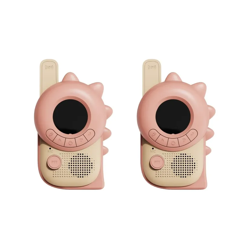 The Zoofamily Zoo Walkie Talkie Dino roze x Dino roze Exclusieve Aanbieding