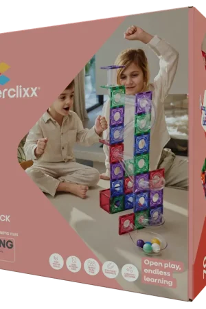 Hoge Kwaliteit Cleverclixx - Cleverclixx - Knikkerbaan Creative Pack Pastel 70 Stuks