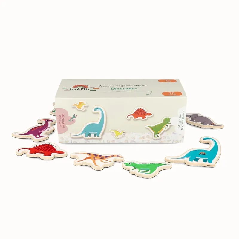 Rechtstreeks Van De Fabrikant Tix&Mix - Magnetische Speelset Dinosaurussen, 20-delig