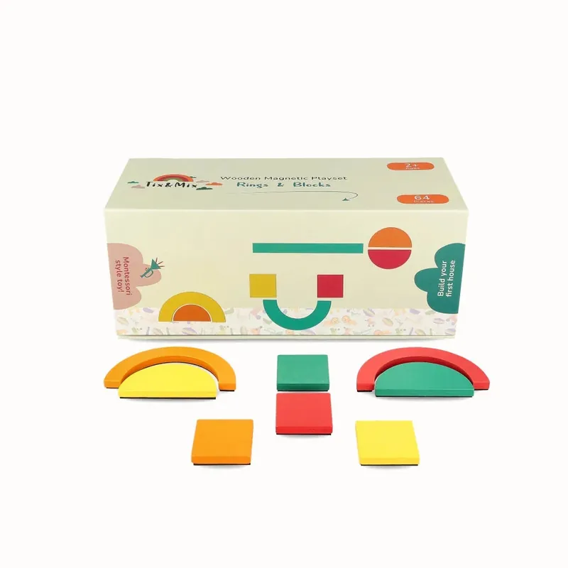 Tix&Mix - Magnetische Speelset Ringen en Blokken 64 Stuks Koop Vandaag