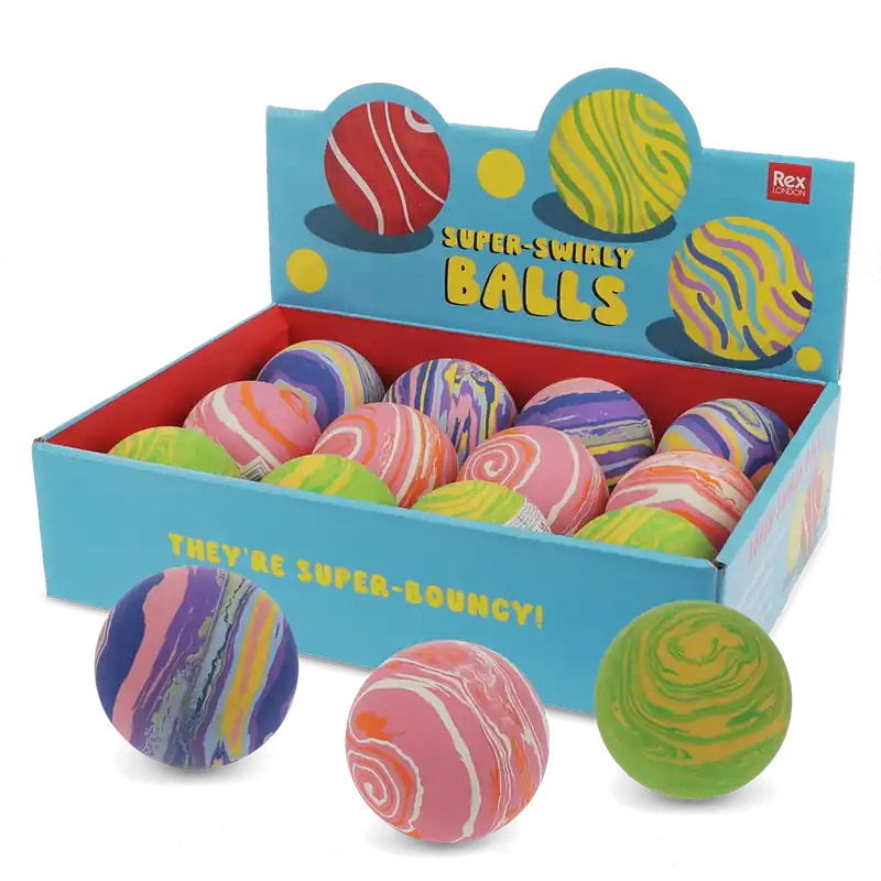 Rex London - Stuiterballen met Werveldraaipatroon Express Levering