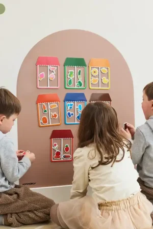 Tijdelijk Beschikbaar Kinderly Verwijderbaar Magnetisch Behang Mocha