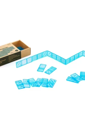 Alleen Vandaag Edx Education - Doorzichtige Domino's met Textuur - Set van 28