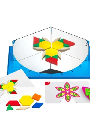 Aanbieding Edx Education - Junior Geoland Spiegelset met Patronen en Activiteiten