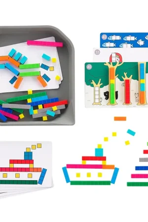 Beste Prijs Edx Education - Rekenstaafjes Set - 74 Stuks met Opbergbak en Activiteitenkaarten