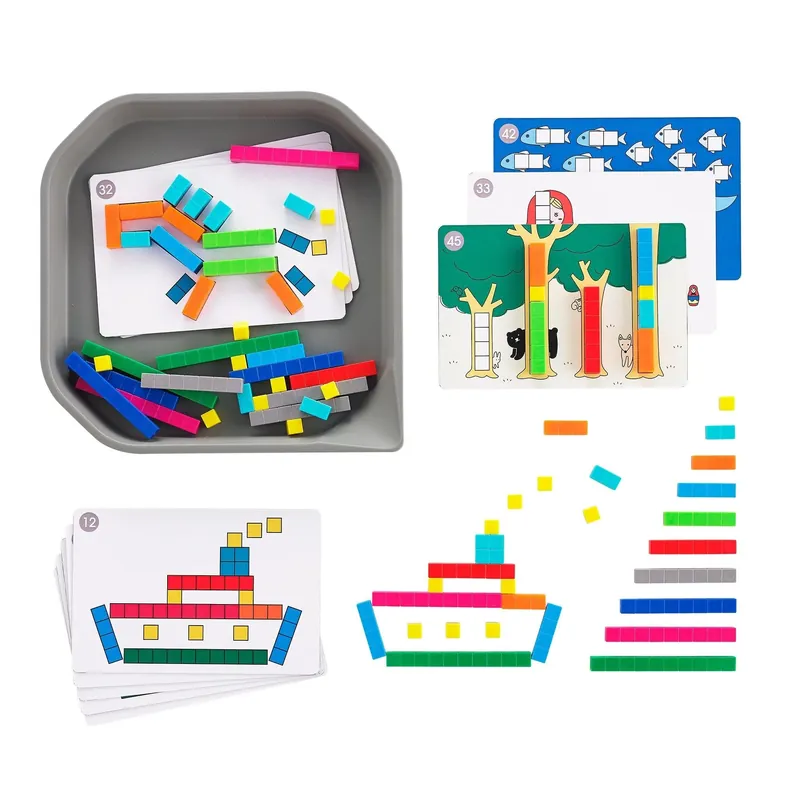 Beste Prijs Edx Education - Rekenstaafjes Set - 74 Stuks met Opbergbak en Activiteitenkaarten