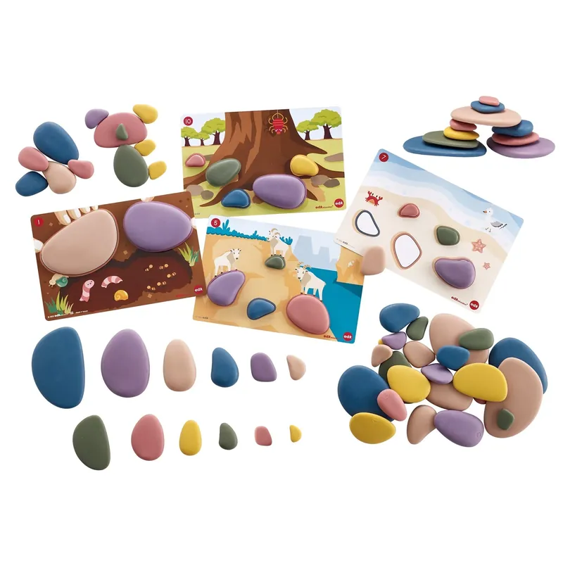 Betrouwbaar Edx Education - Regenboogkiezelstenen Familie - Set van 72