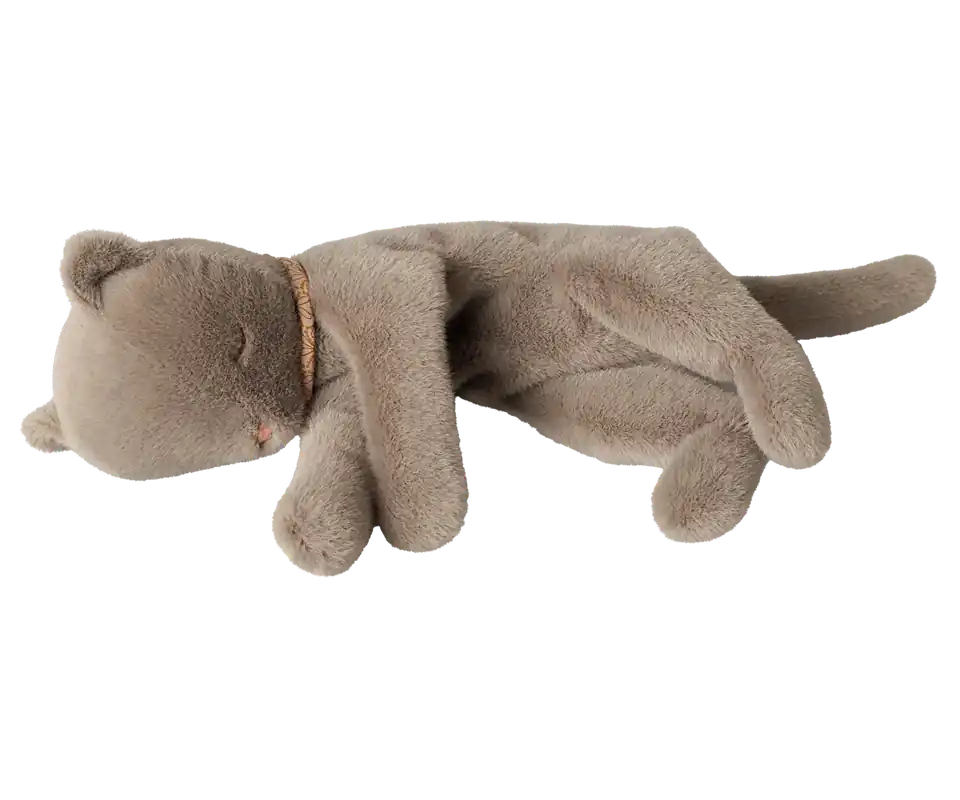 Goedkoop Maileg - Slapend Kitten Knuffel, Medium - Grijs