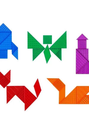 Edx Education - Doorzichtige Sensorische Tangram - Set van 35 stuks Superprijs