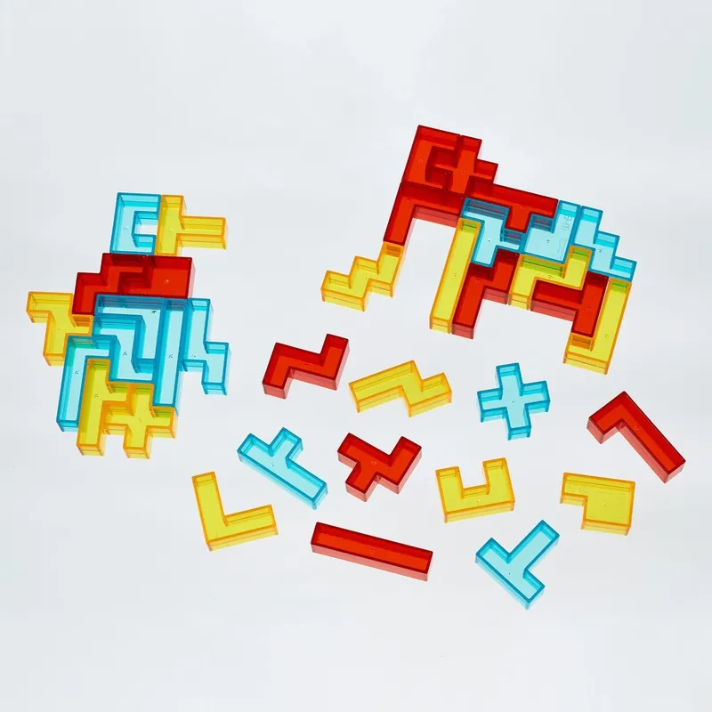 Op = Op Edx Education - 3D Pentomino Puzzel - Set van 36 Blokken