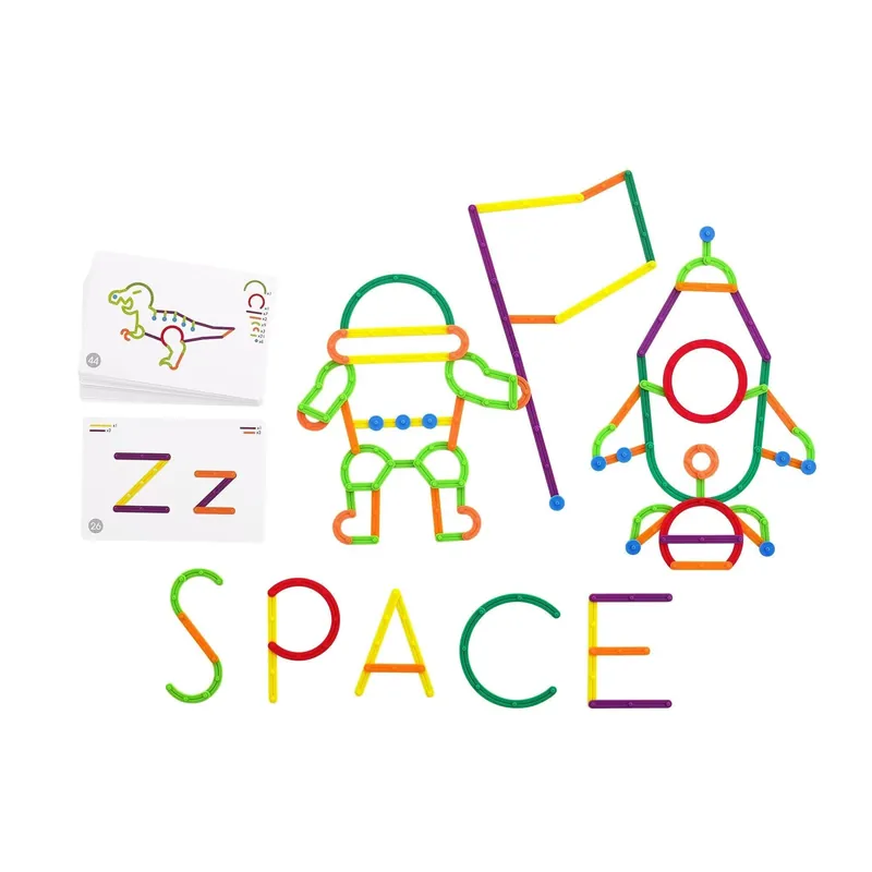 Actieprijs Edx Education - Geostix Letterconstructie Set - 200 stuks