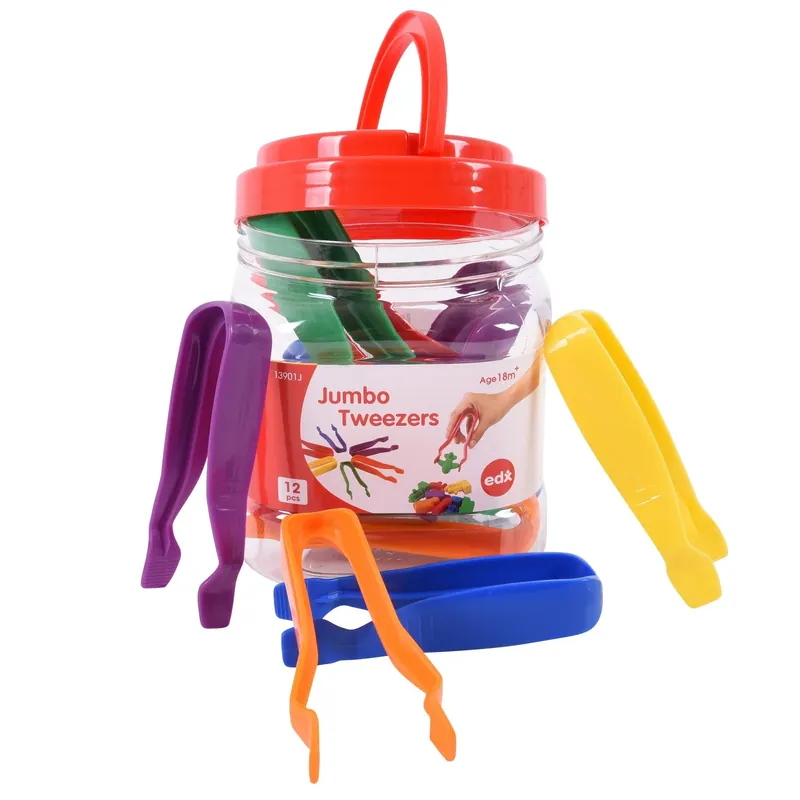 Edx Education - Jumbo Pincetten - Set van 12 Populair