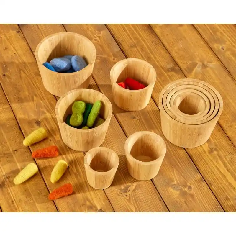 Cosy - Bamboe Stapelbekers en Sorteerbekers (10 stuks) Flitsaanbieding