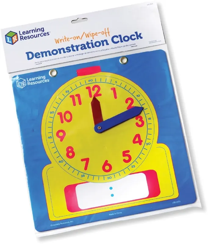 Learning Resources - Afwasbare Demonstratieklok Weekendaanbieding