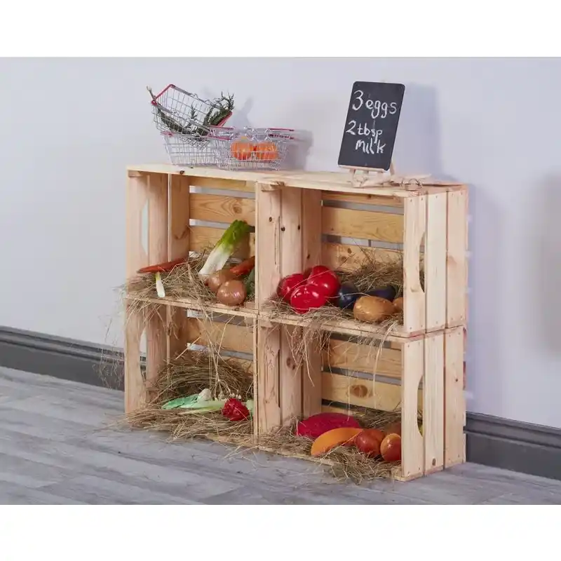 Cosy - Rustieke Houten Kistjes (Set van 4) Tijdelijk Beschikbaar