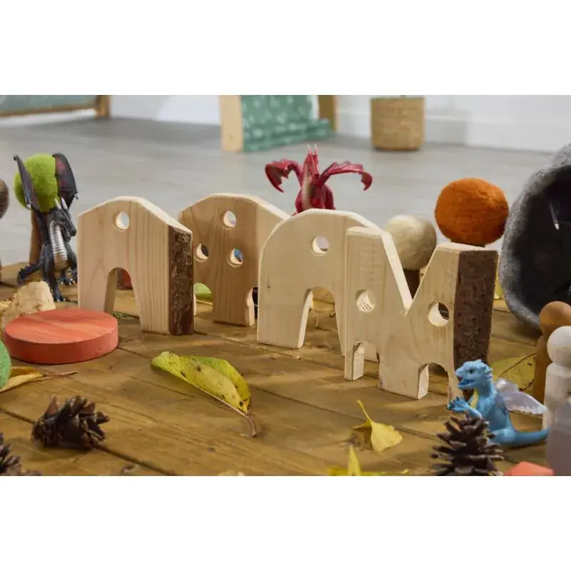 Korting Cosy - Dikke Houten Huisjes (set van 4)