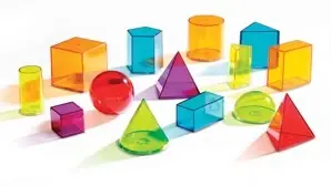 Koopje Learning Resources - Doorzichtige Meetkundige Vormen - Set van 14