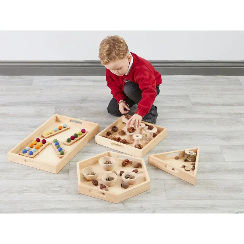 Cosy - Houten Vormenbakjes (set van 4) Flitsaanbieding