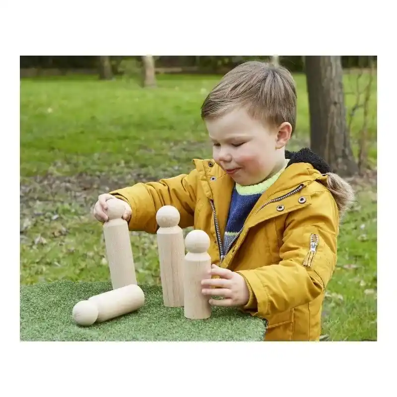 Cosy - Reuze Houten Poppetjes (4 stuks) Laatste Versie