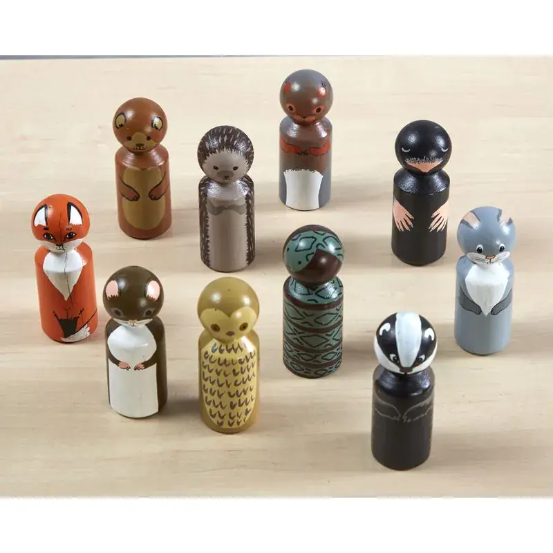 Cosy - Peg People Bosdieren 10 Stuks Beperkte Voorraad