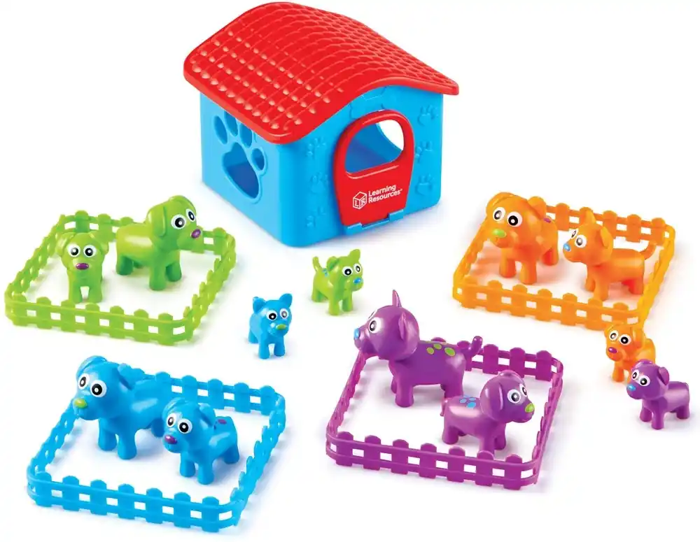 Learning Resources - Sorteer de Puppies - Kleur- en Sorteerspel Hoge Kwaliteit