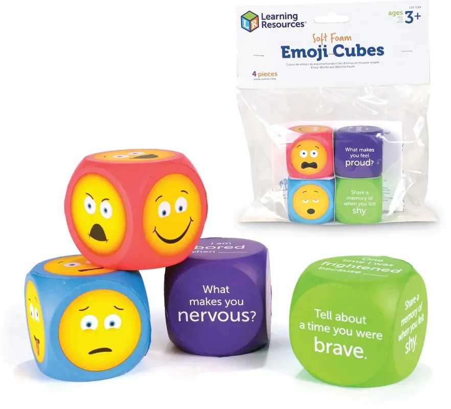 Learning Resources - Zachte Schuimrubber Emotie Dobbelstenen Gereduceerde Prijs