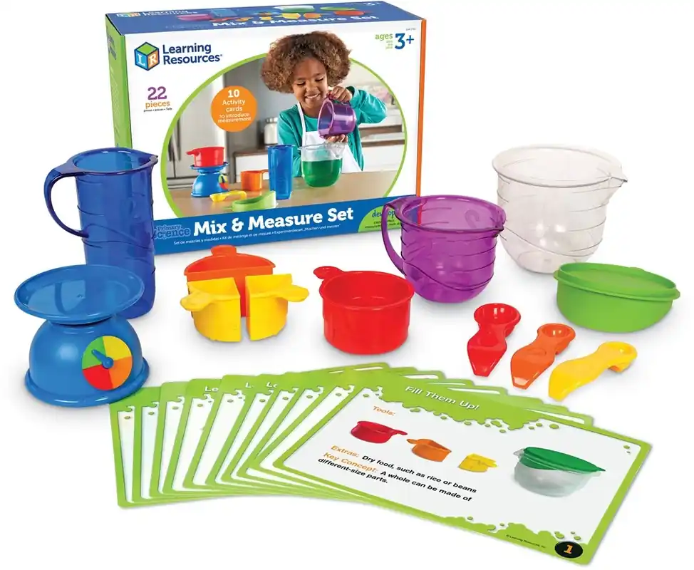Learning Resources - Primary Science Mix & Measure Set - Meet- en Mengset Aanbieding
