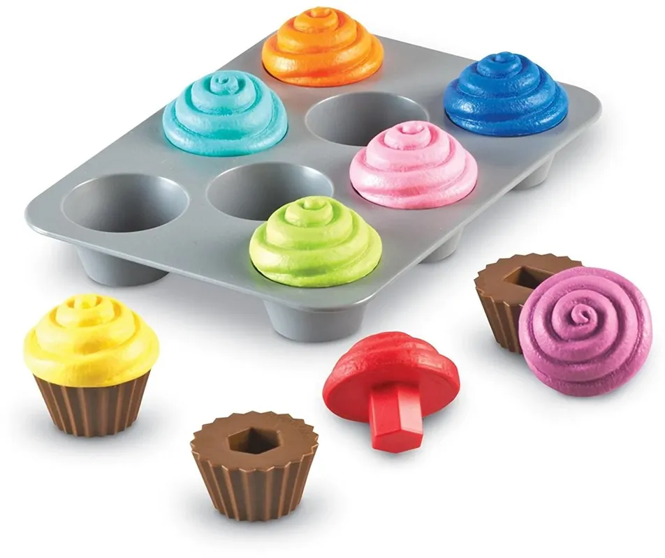 Learning Resources - Smart Snacks Cupcakes met Vormen Sorteren Bestseller