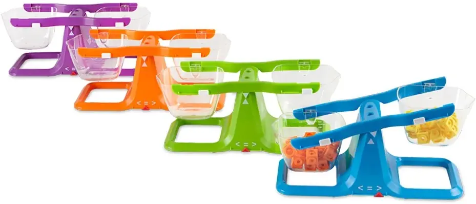 Learning Resources - Stapelbare Emmerweegschalen, Set van 4 Speciale Aanbieding