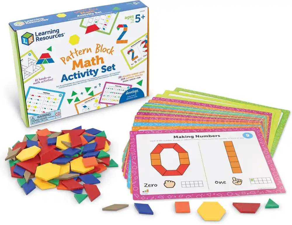Learning Resources - Patroonblokken Rekenen Activiteitenset Finale Uitverkoop