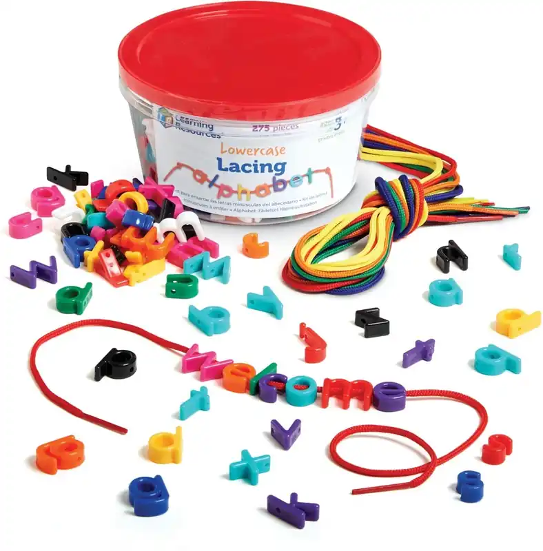 Rechtstreeks Van De Fabrikant Learning Resources - Kleine Letters Rijgalfabet