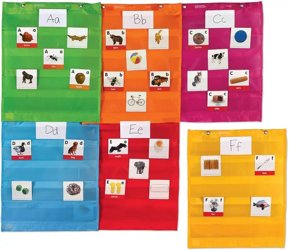 Alleen Vandaag Learning Resources - Magnetische Zakjes voor Prikbord - Set van 6