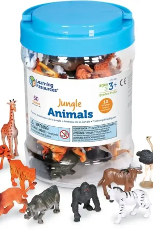 Beperkt Aanbod Learning Resources - Jungle Dieren Telfiguren - Set van 60 Stuks