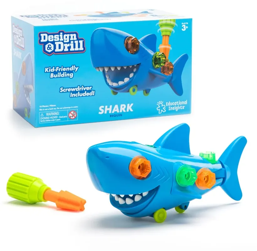 Learning Resources - Design & Drill Haai - Boor- en Constructieset Merkproduct