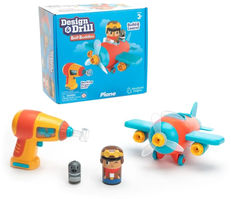 Learning Resources - Design & Drill Bolt Buddies Vliegtuig Premium