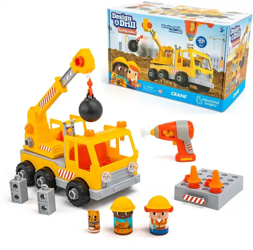 Learning Resources - Design & Drill Bolt Buddies Kraanwagen Nu Kopen