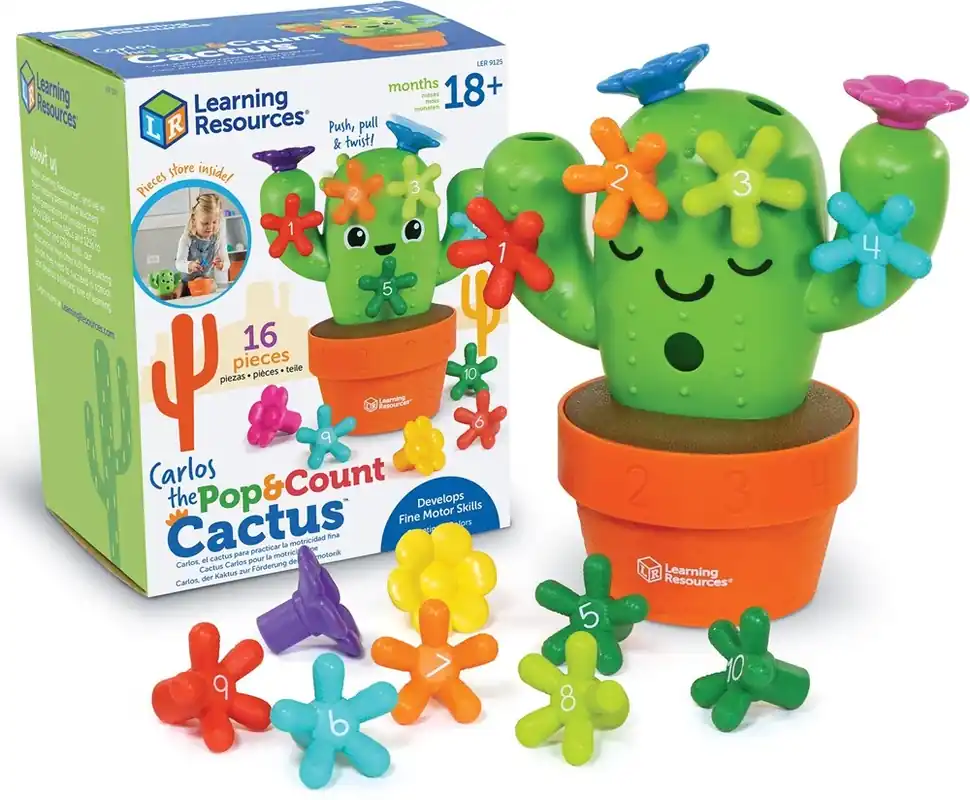 Laatste Versie Learning Resources - Carlos de Cactus Telfiguur met Pop Cactus